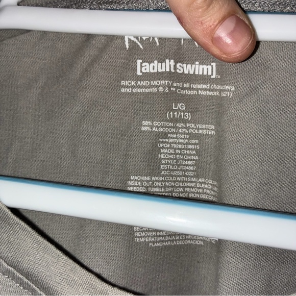 Cartoon Network Rick and Morty Gray Long-Sleeve Tee with Green Accent - Picture 3 of 4